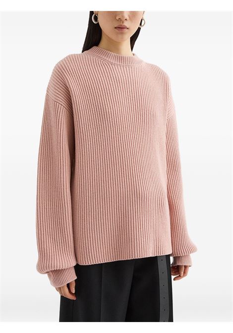 Maglione a coste in rosa Jil Sander - donna JIL SANDER | J02GP0223J14737660